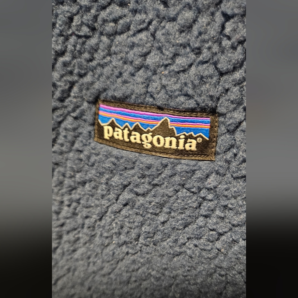 Patagonia Blue Fleece Half-Zip Pullover - Picture 3 of 4